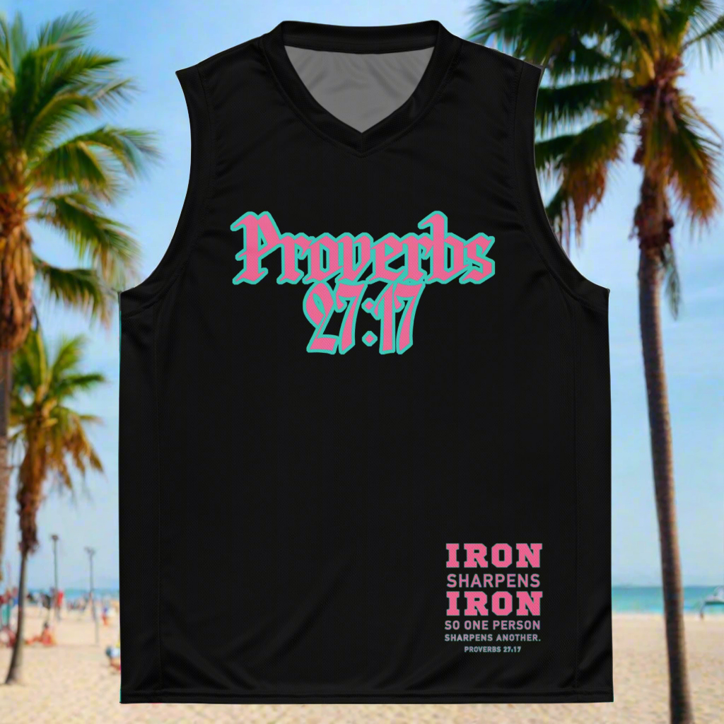 Black South Beach Iron Sharpens Iron basketball Tank