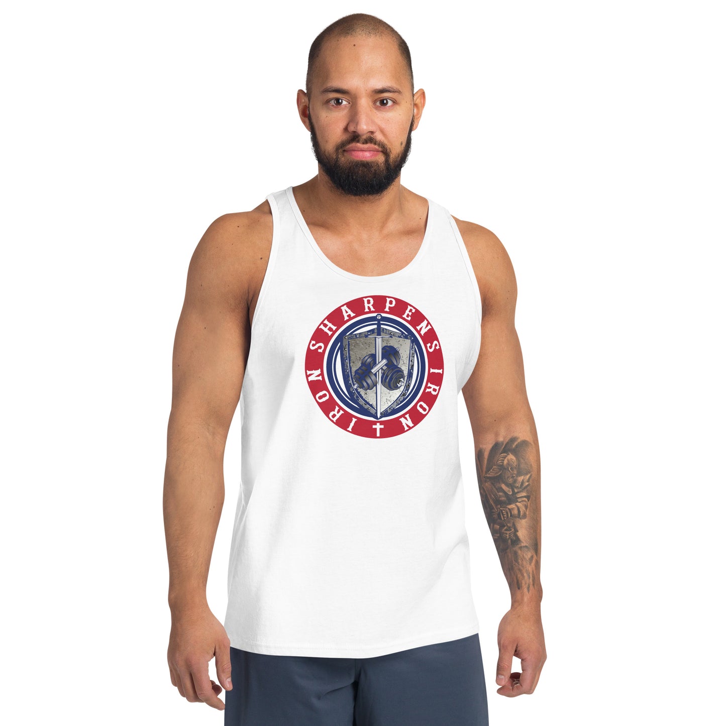 4Th Of July Iron Sharpens Iron Tank Top