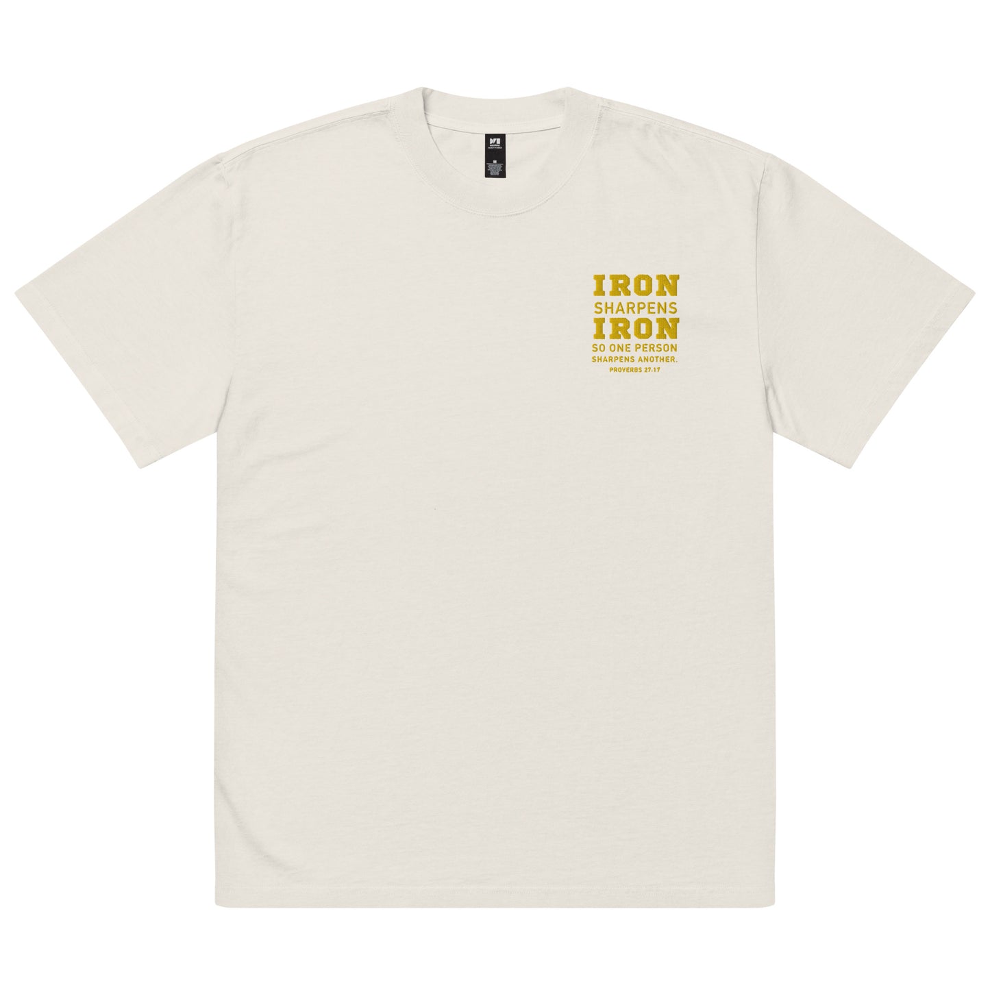 Oversized Steel City Stitched (Embroidery) Iron Sharpens Iron T-shirt