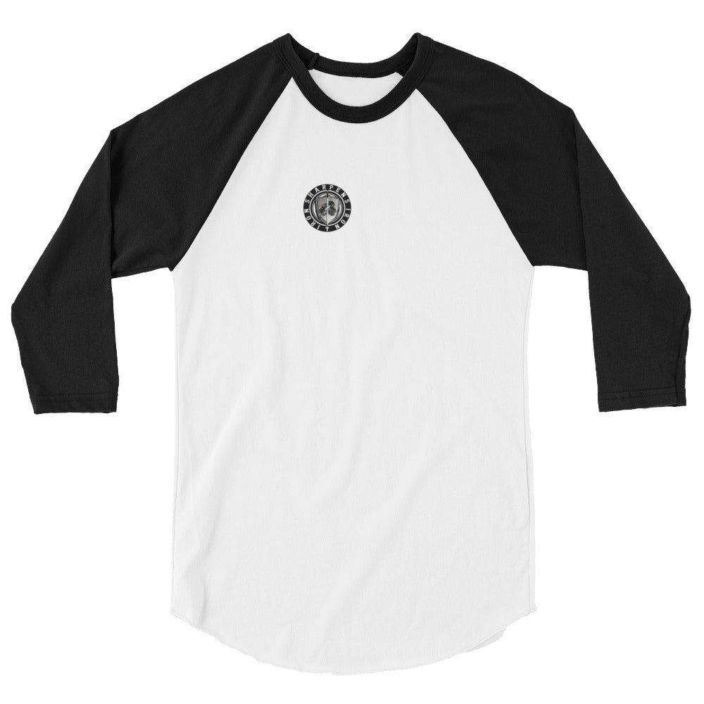 3/4 sleeve Proverbs 27:17 baseball T