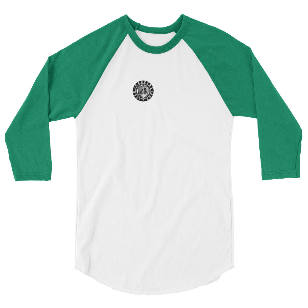 3/4 sleeve Proverbs 27:17 baseball T