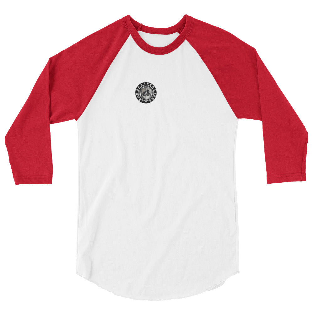 3/4 sleeve Proverbs 27:17 baseball T