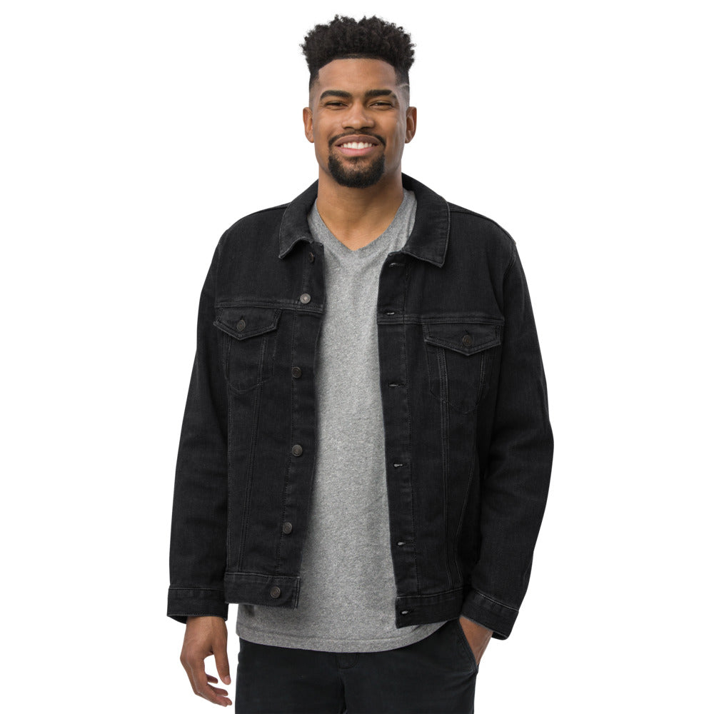 Unisex denim PROVERBS 27:17 PRO jacket