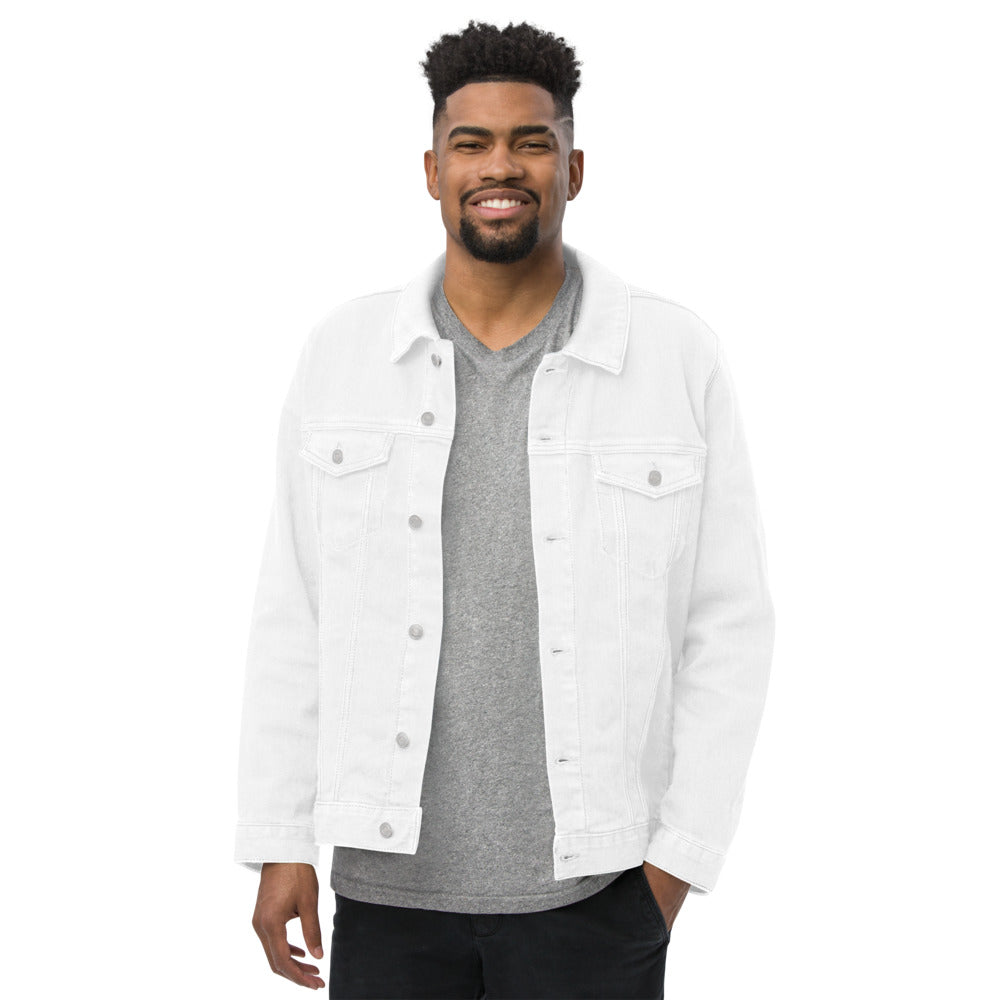 Unisex denim PROVERBS 27:17 PRO jacket