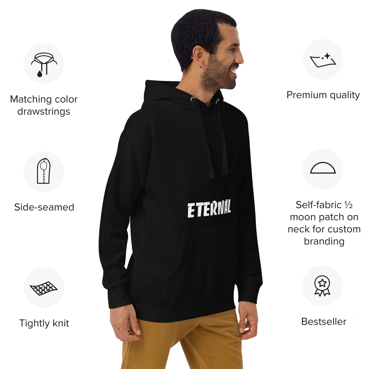 Unisex IRON SHARPENS IRON ETERNAL PREMIUM Hoodie (BLK COLLECTION)
