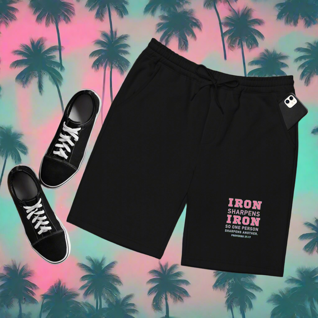 South Beach Iron Sharpens Iron  fleece shorts