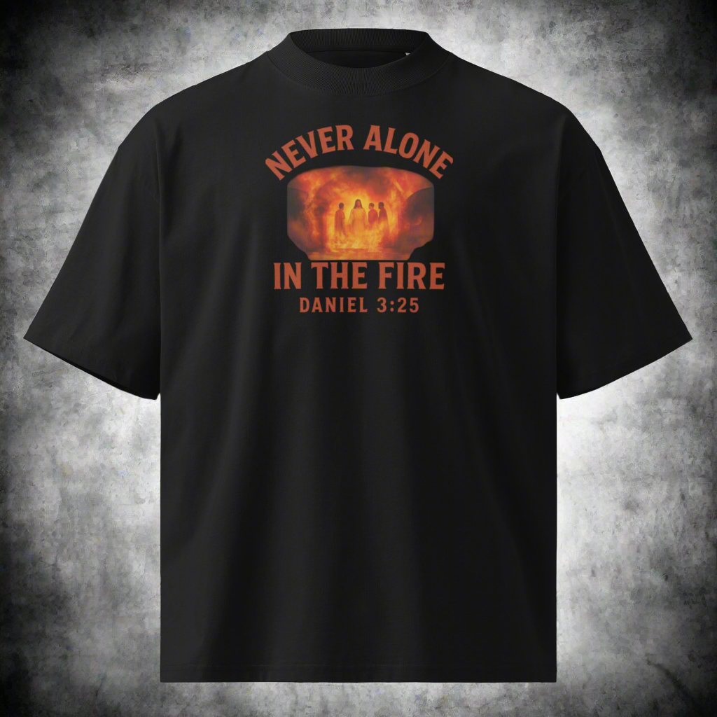 Never Alone In The Fire Daniel 3:25 Iron Sharpens Iron Heavy weight pump cover