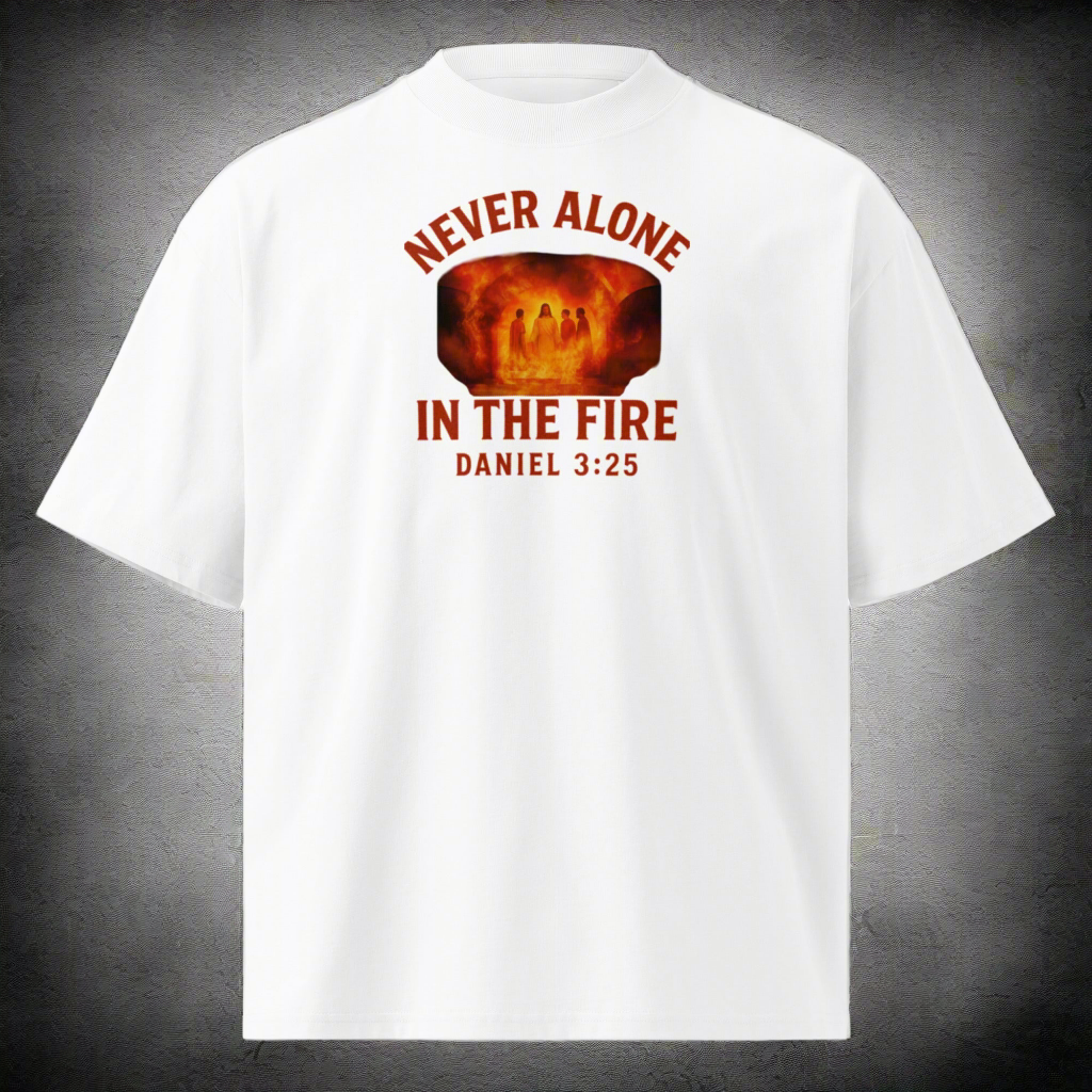 Never Alone In The Fire Daniel 3:25 Iron Sharpens Iron Heavy weight pump cover