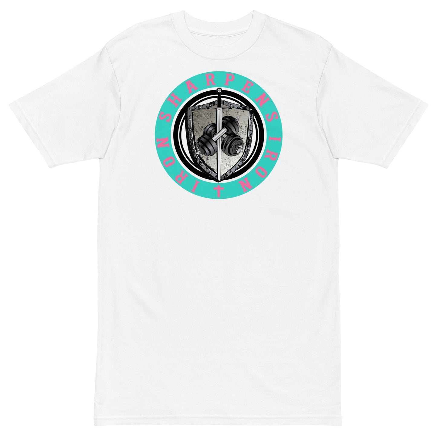 Iron Sharpens Iron south beach collection with scripture on the back